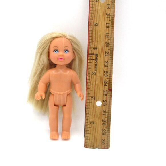 Simba Blonde Mini Doll 4.5" With Blue Eyes & Long Hair Collectible i - Picture 2 of 4
